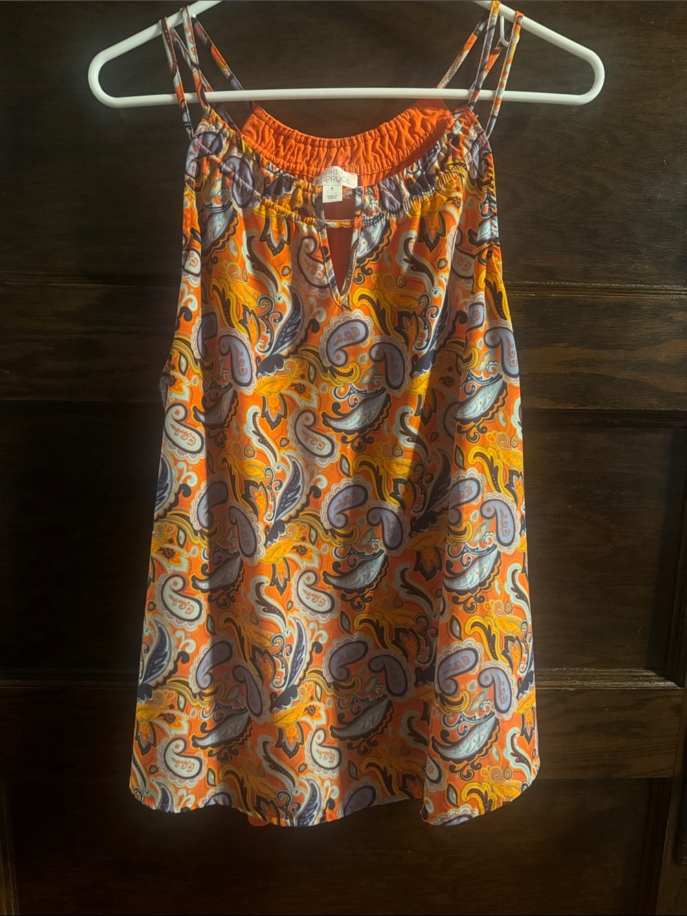 Market and Spruce tank top with paisley print, XL